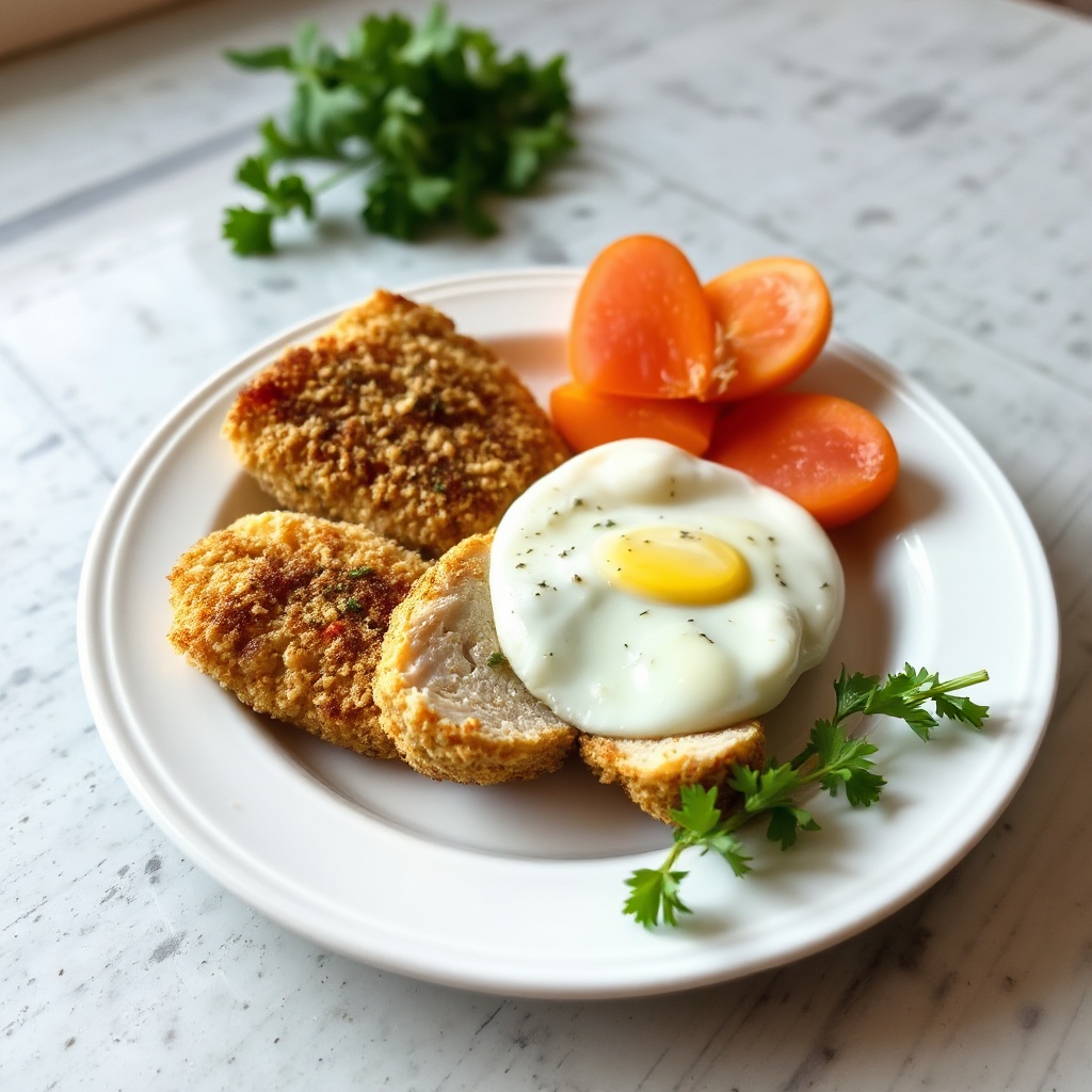 Knusprige Kräuterpanierte Hähnchenstreifen