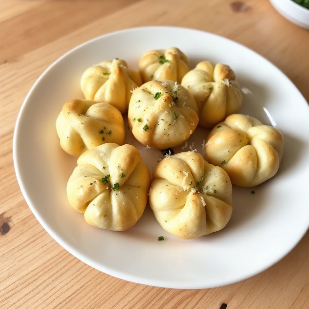 Schnelle Knoblauch-Kräuter-Knoten