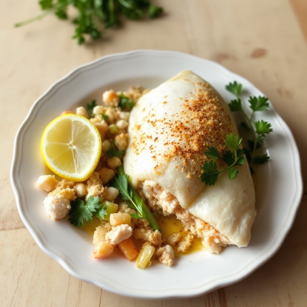 Involtini di Tilapia Ripieni di Granchio