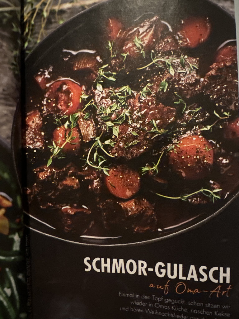 Schmor-Gulasch auf Oma-Art