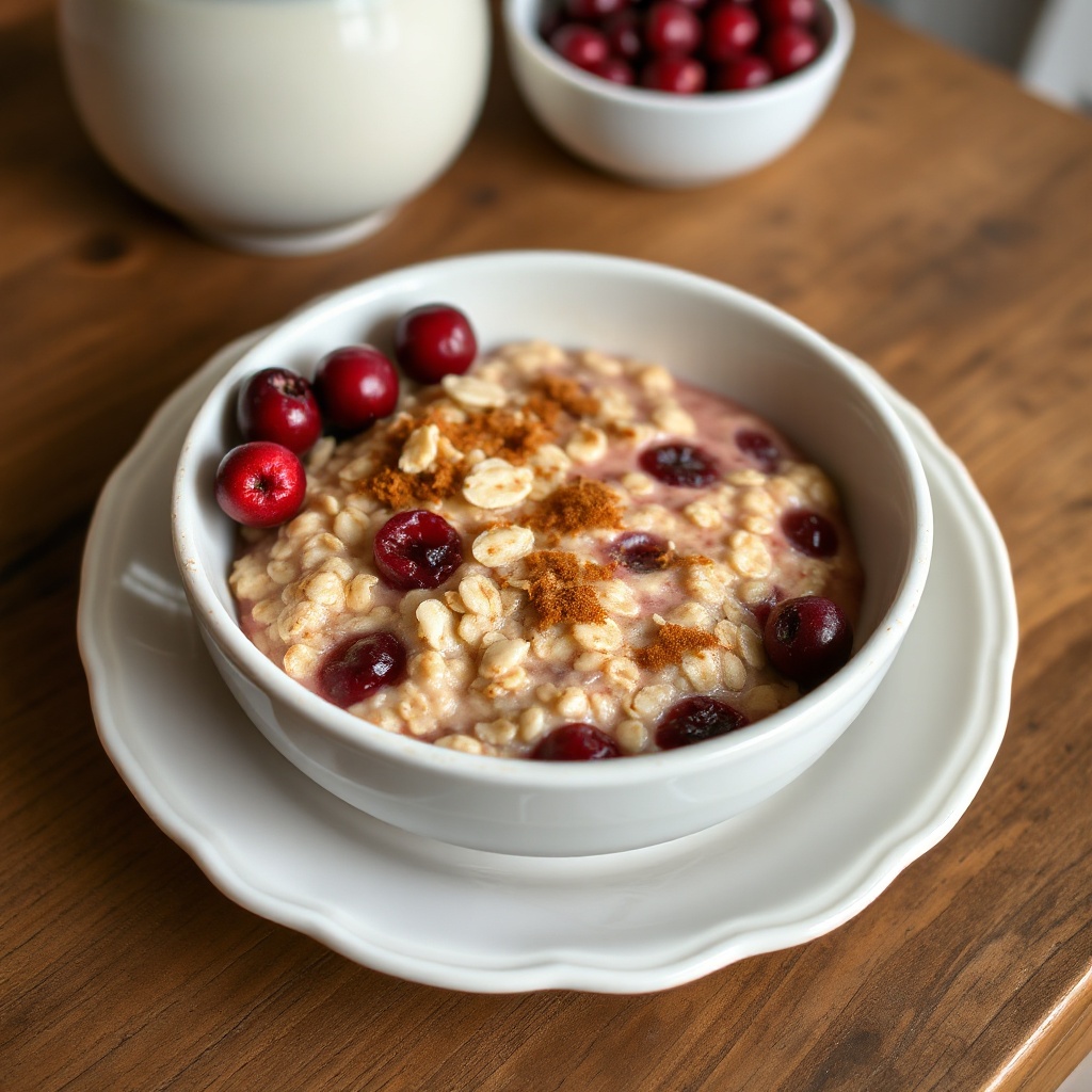 Cranberry Bliss Oatmeal Bowl