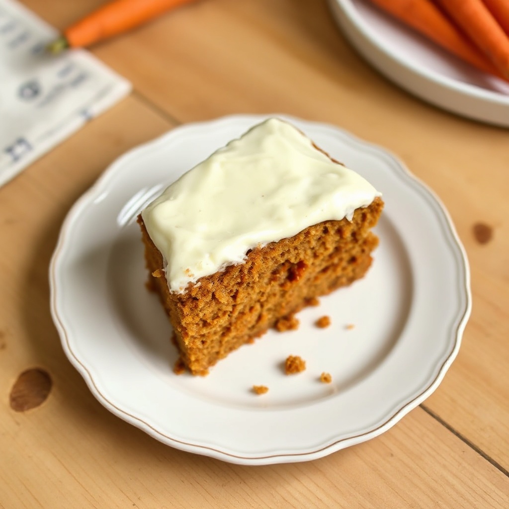 Torta di Carote e Noci con Crema di Formaggio