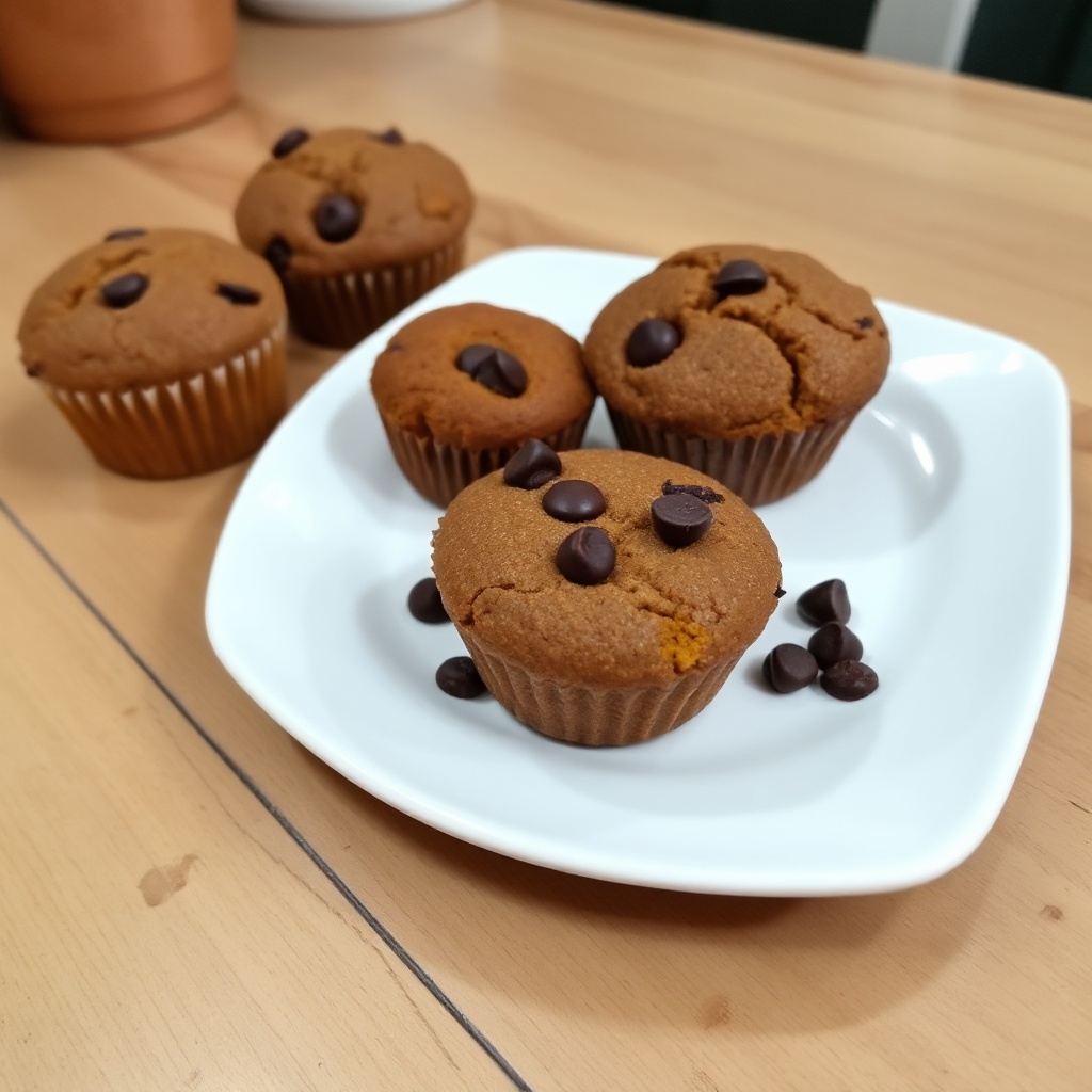Vegan Pumpkin Chocolate Muffins