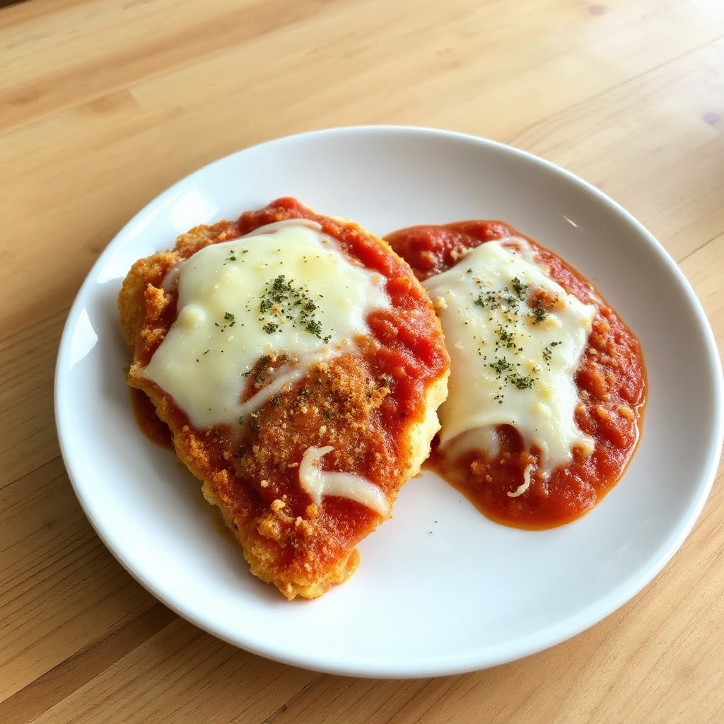 Knuspriges Hähnchen Parmesan Vergnügen