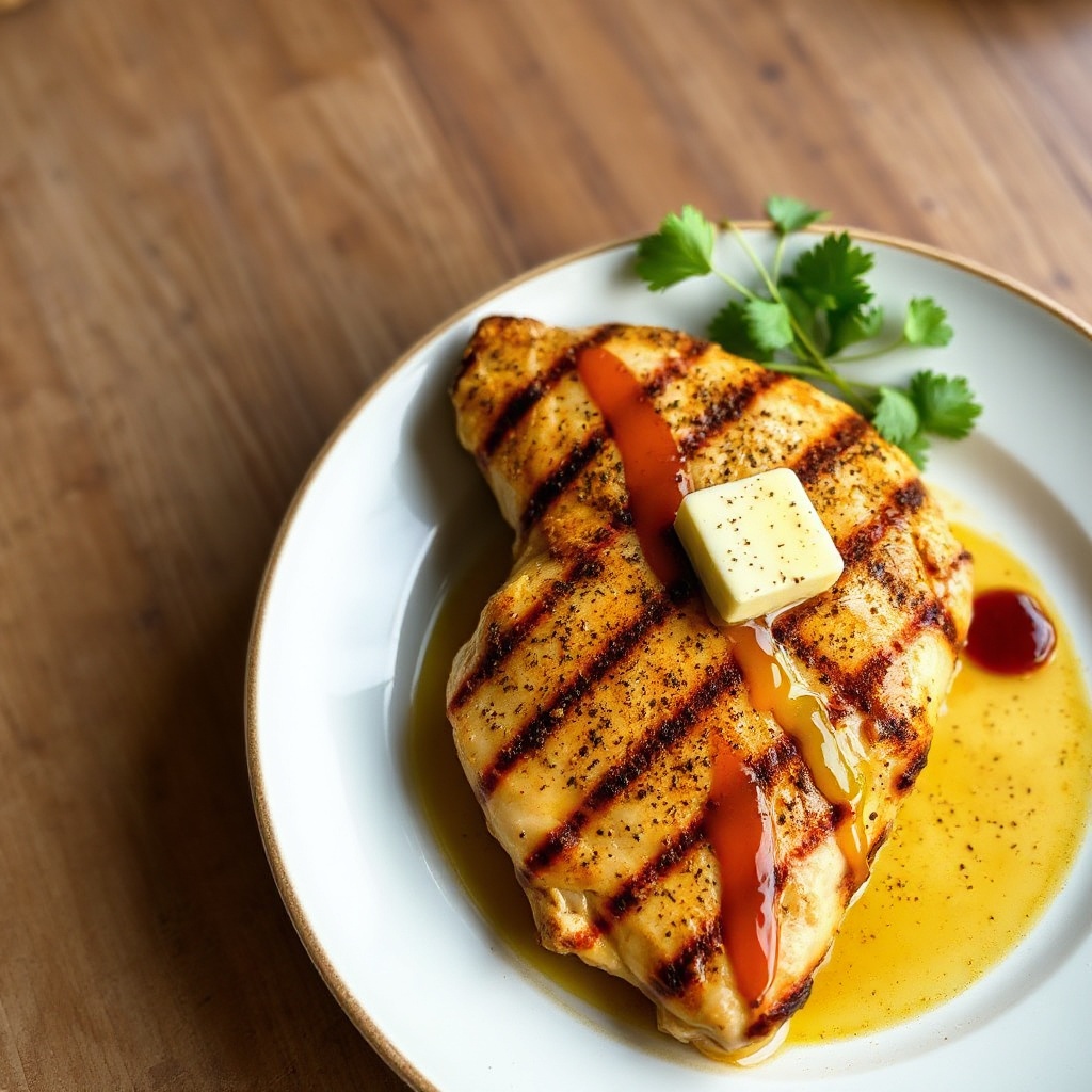 Würziges Limetten-Grillhähnchen mit scharfer Buttersoße