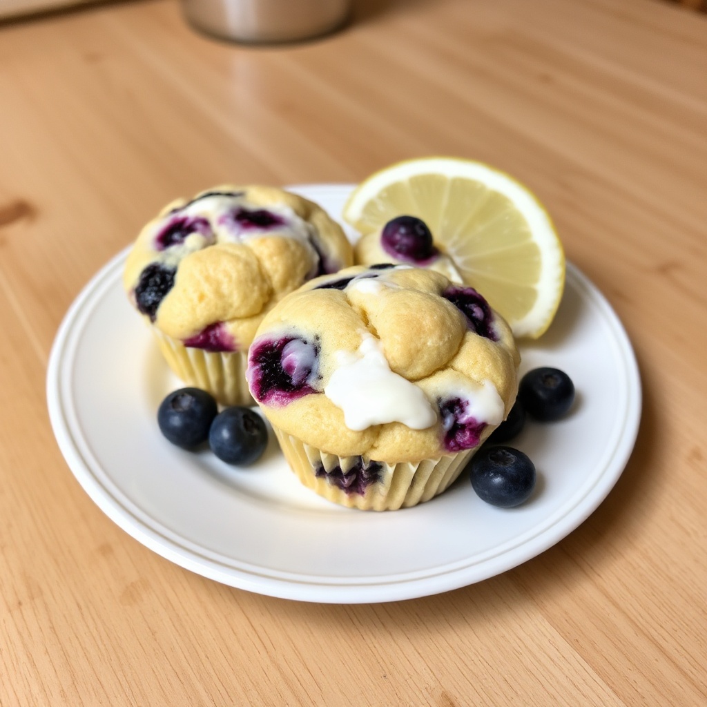 Heidelbeer-Zitronen-Creme-Muffins
