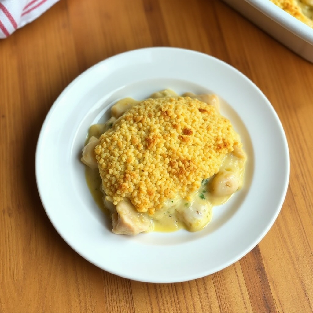 Casseruola di Pollo con Cracker Salati