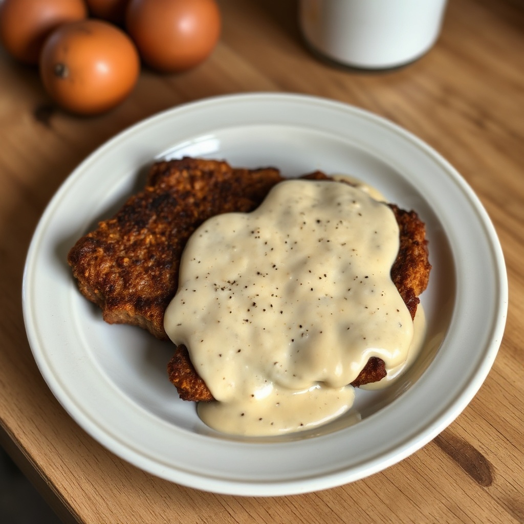 Bistecca Croccante con Salsa Cremosa