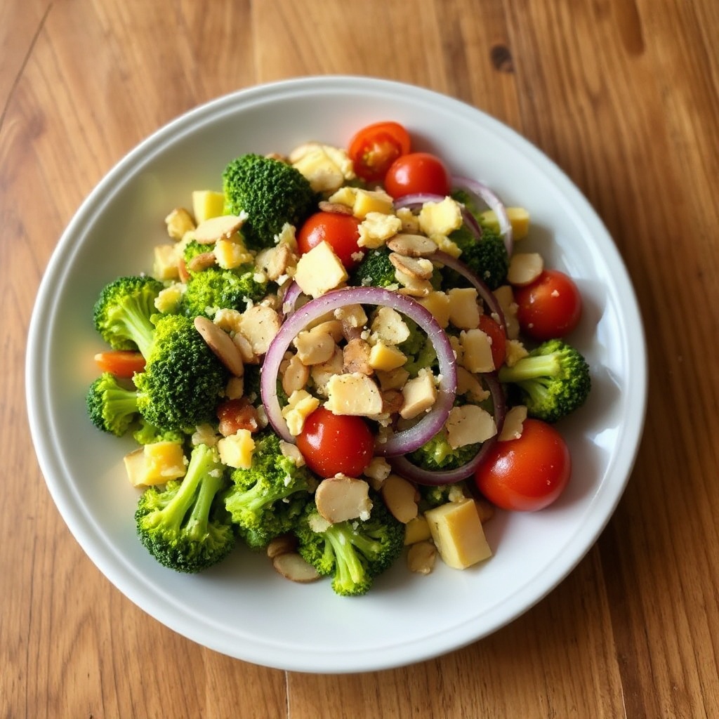 Knuspriger Brokkoli- und Cheddar-Salat