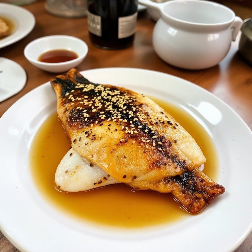 Sesame-Glazed Baked Fish