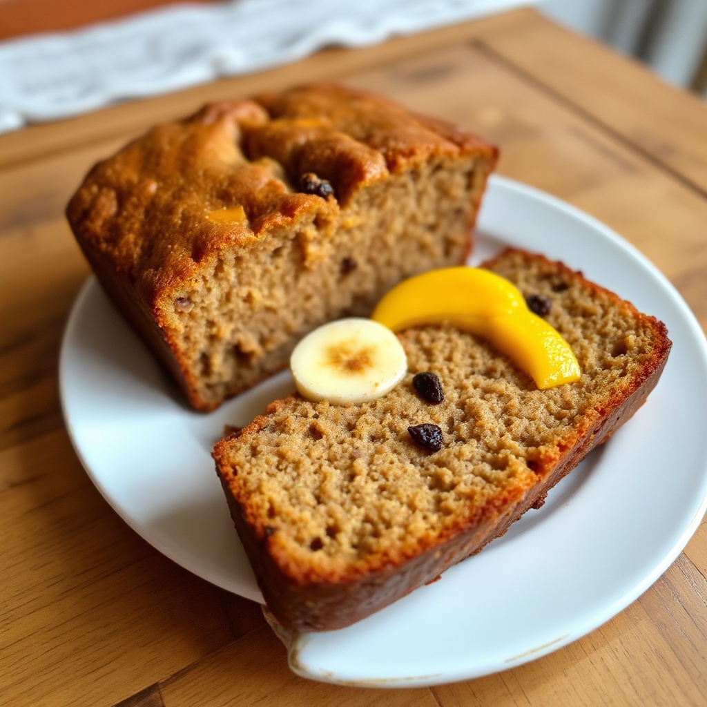 Tropisches Mango-Bananenbrot