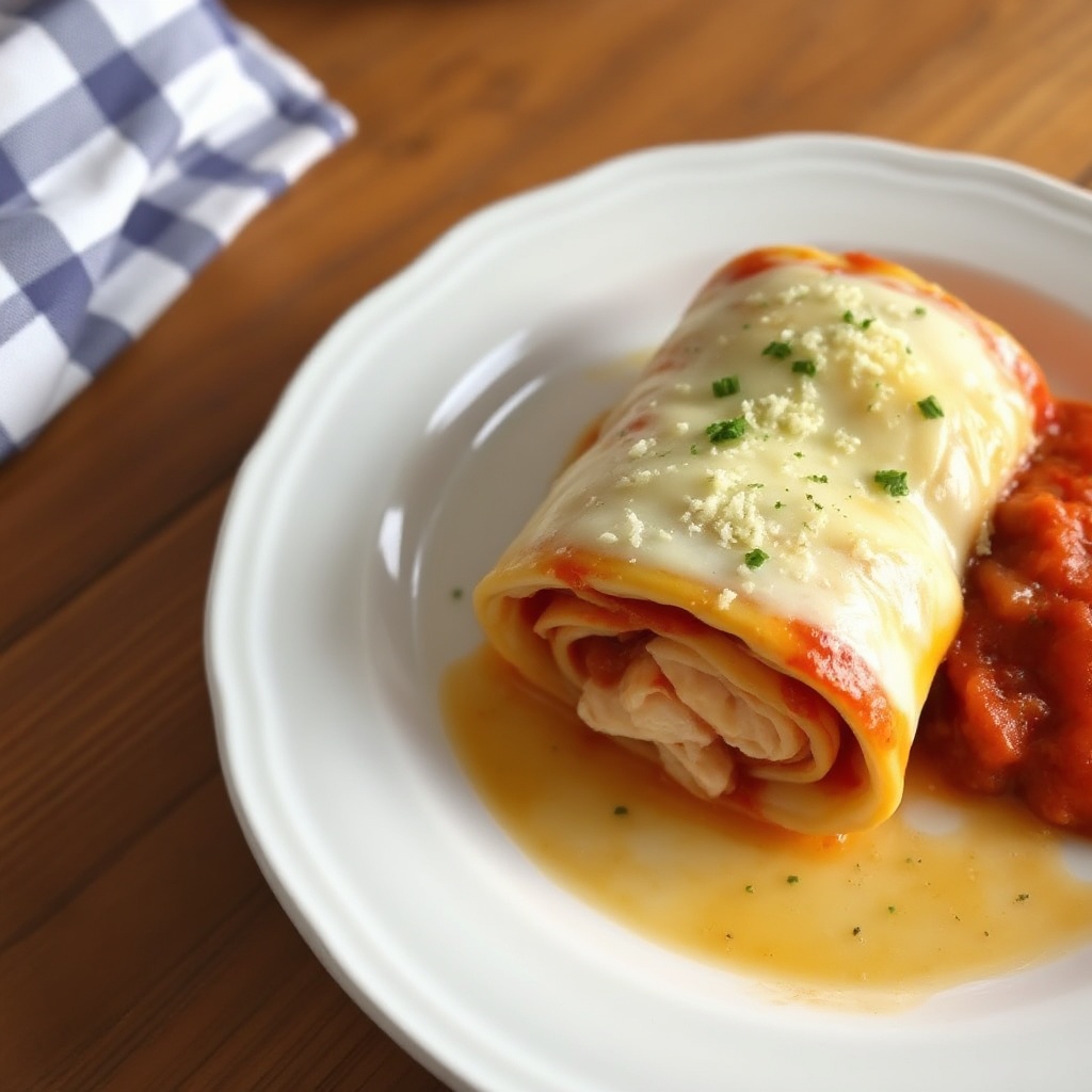 Cremige Meeresfrüchte-Lasagne-Rollen