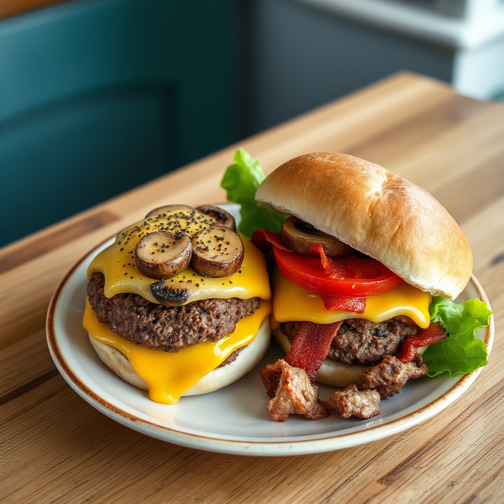 Hamburger Gourmet Ripieni di Formaggio