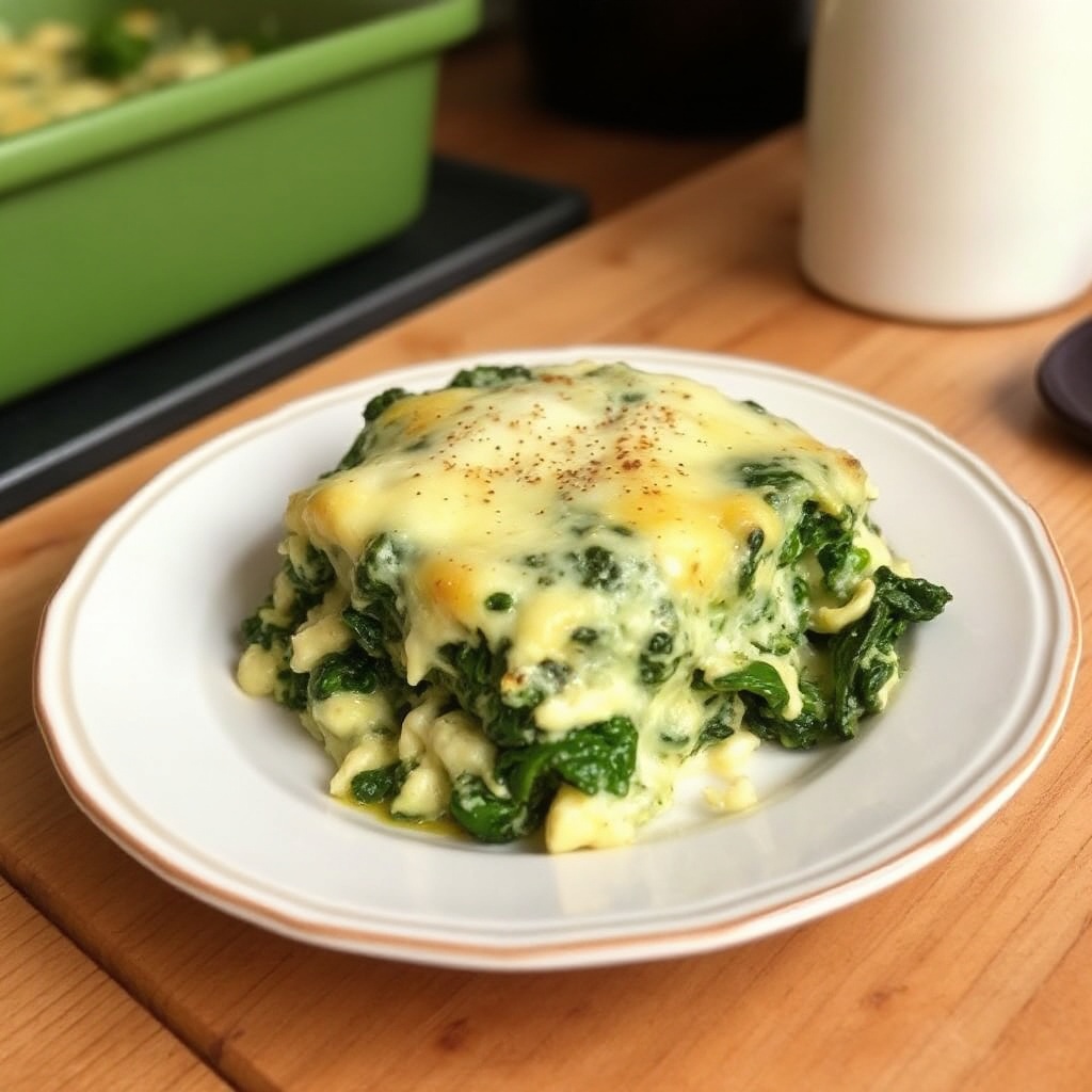 Käse-Spinat-Artischocken-Auflauf
