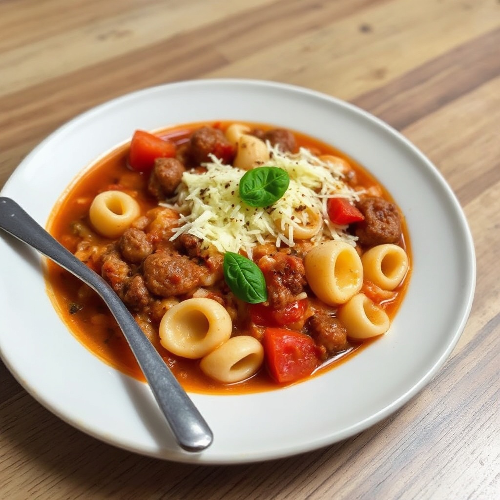 Savory Italian Lasagna Soup