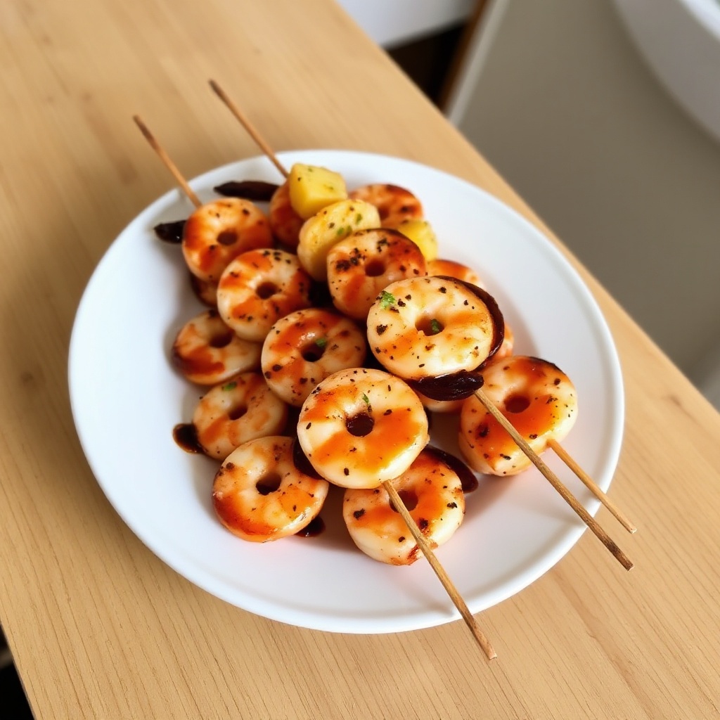 Sweet and Tangy Shrimp Skewers