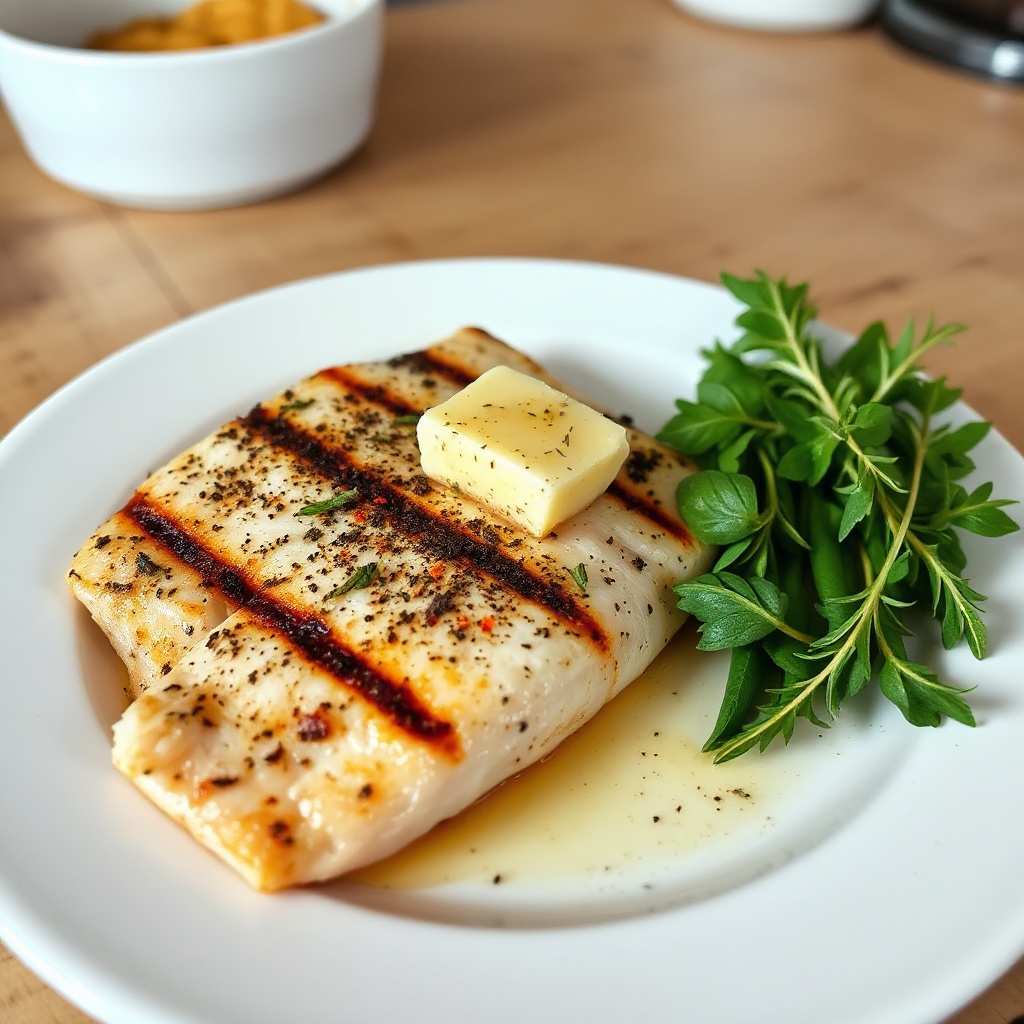 Filetti di Pesce Grigliati Aromatizzati alle Erbe