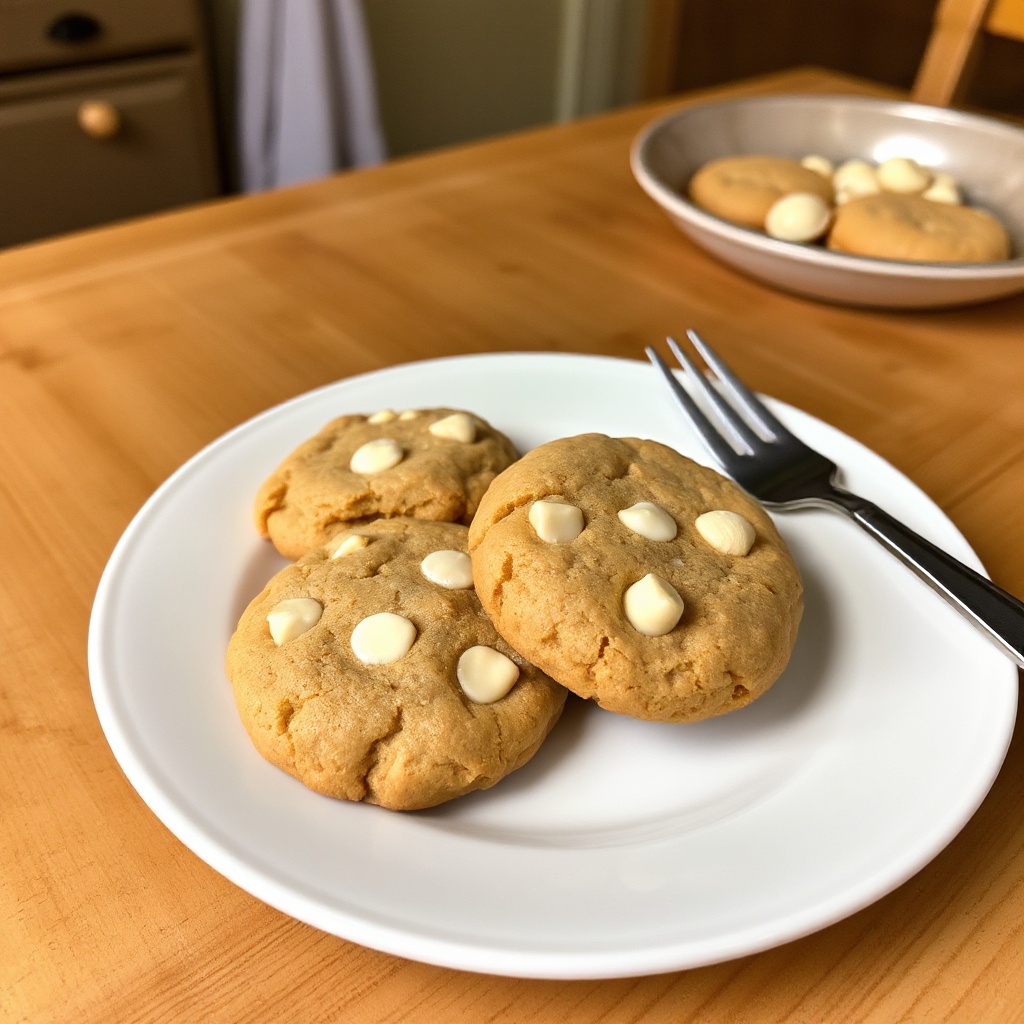 Peanut Butter Bliss Cookies with White Chocolate