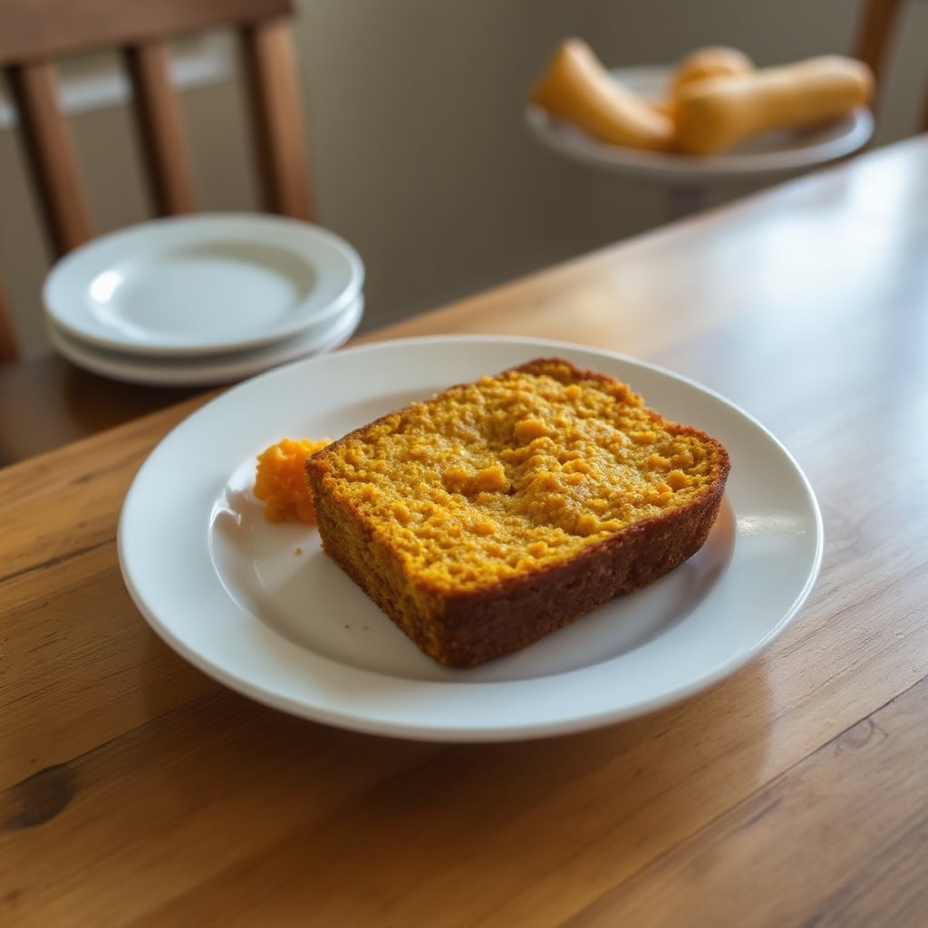 Goldener Butternut-Kürbis-Laib