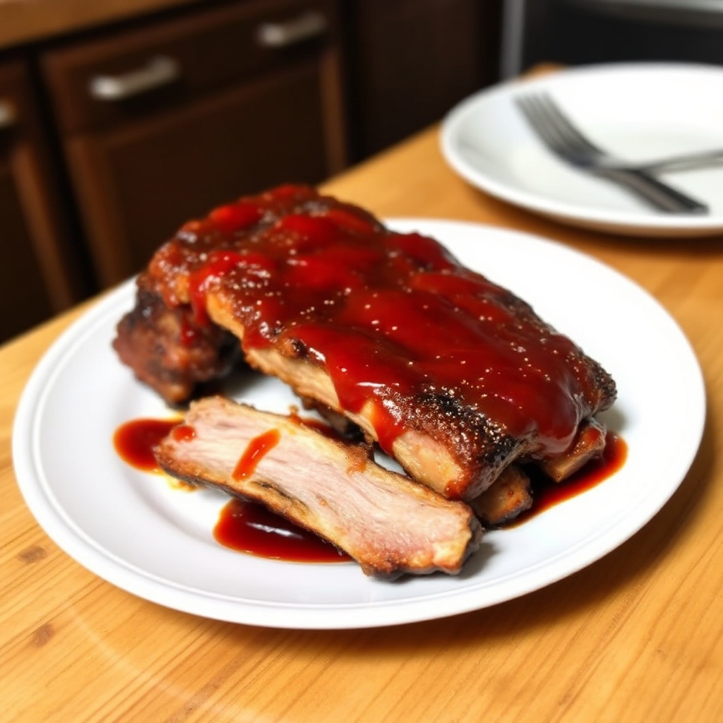 Herzhafte Bier-infused BBQ Rippchen