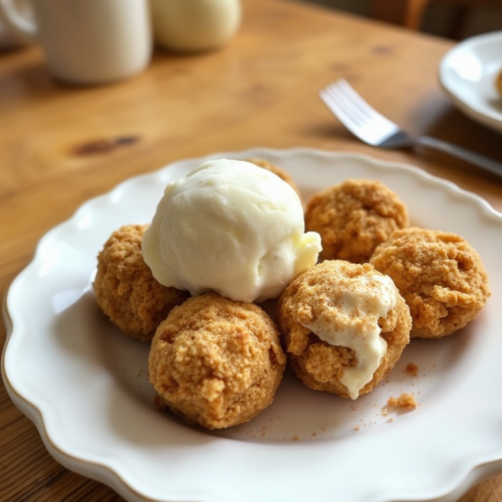 Cinnamon Crunch Ice Cream Bites
