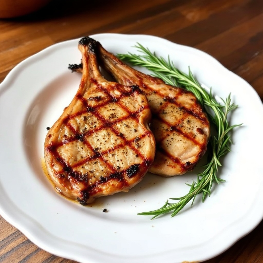 Grilled Herb-Infused Pork Chops
