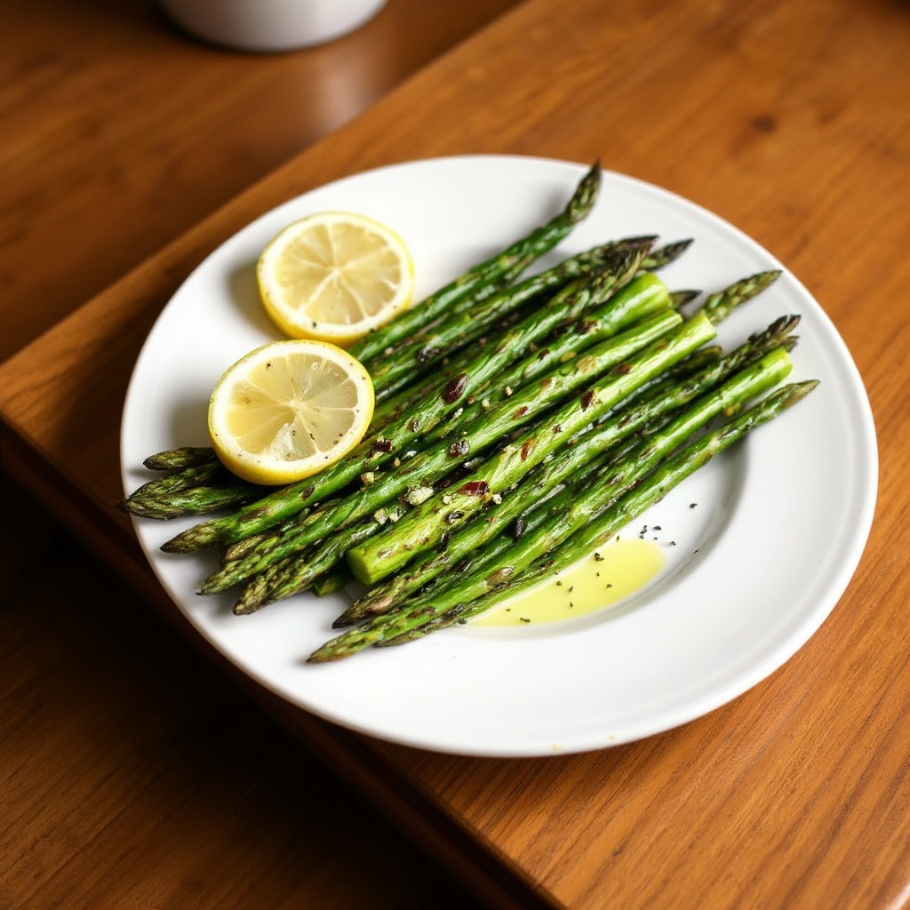 Grilled Lemon Garlic Asparagus