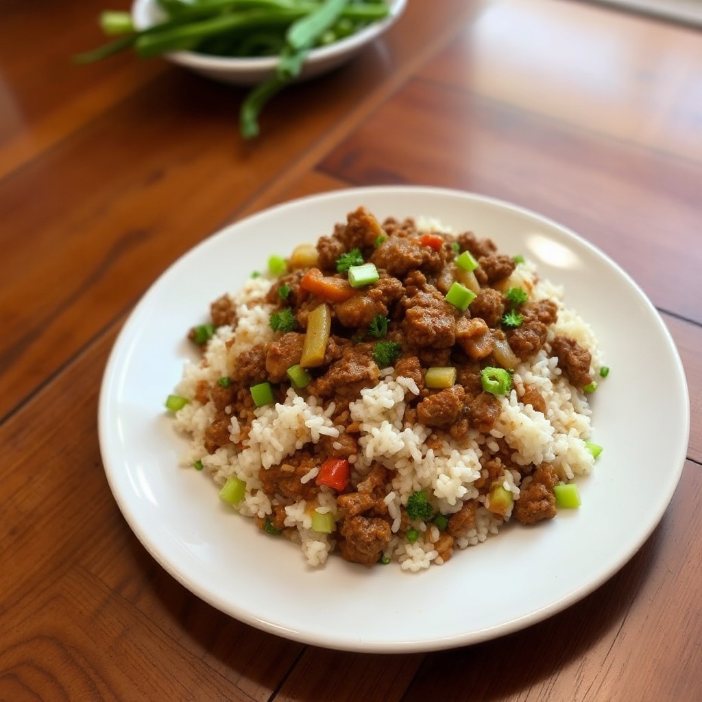 Riso Sporco Cajun Piccante con Mirliton