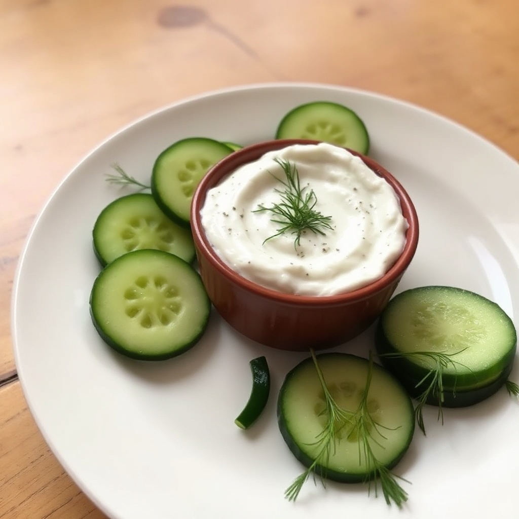 Cremiger Gurken- und Kräuter-Joghurt-Dip