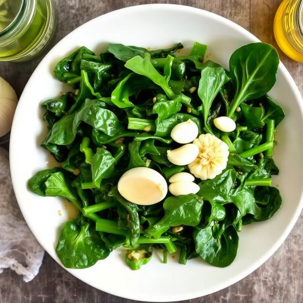 Swiss Chard Stir-Fried with Garlic