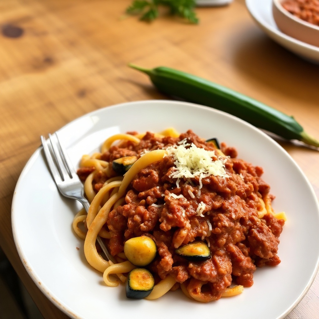 Bolognese Vegetale Sostanziosa con Penne