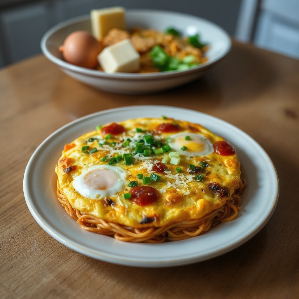 Savory Ramen Egg Frittata