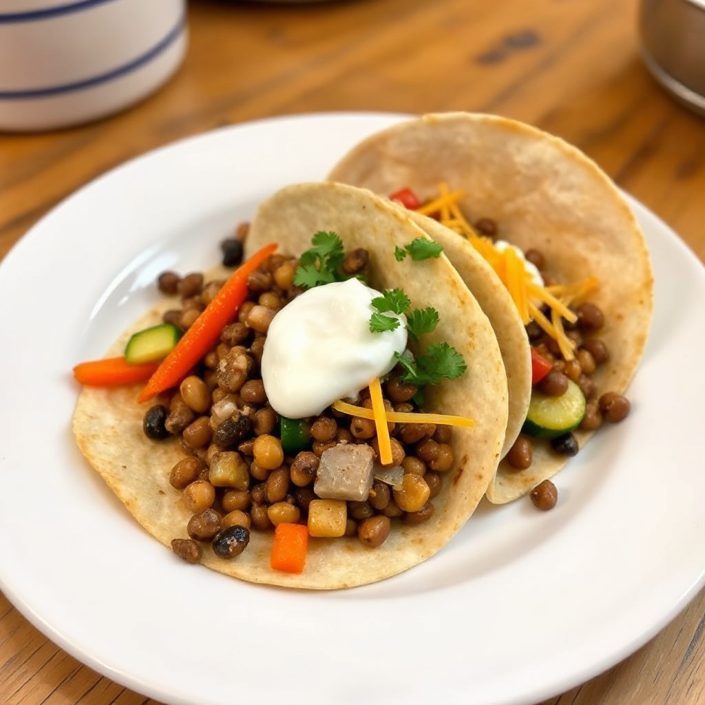 Flavorful Lentil and Veggie Tacos