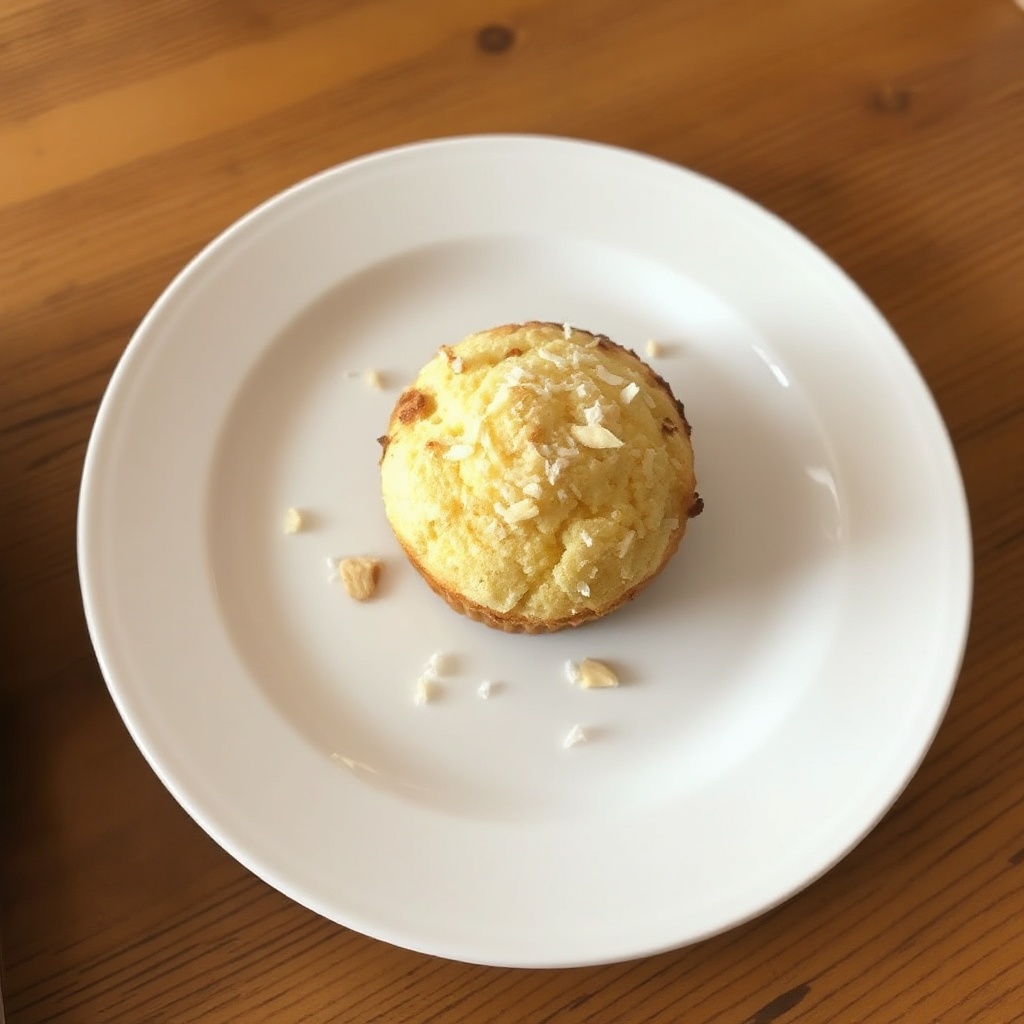 Muffin di Cocco e Mandorle Tostate