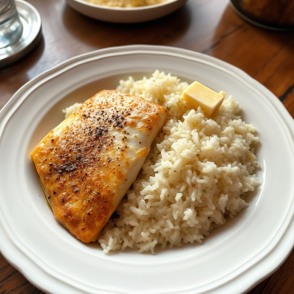 Savory Tilapia with Fluffy Jasmine Rice