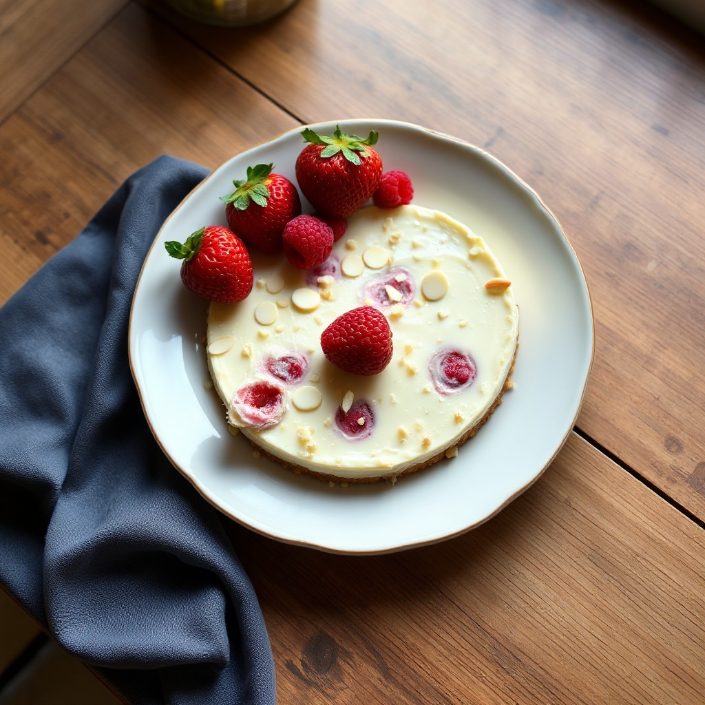Cheesecake Bianco al Cioccolato con Frutti di Bosco