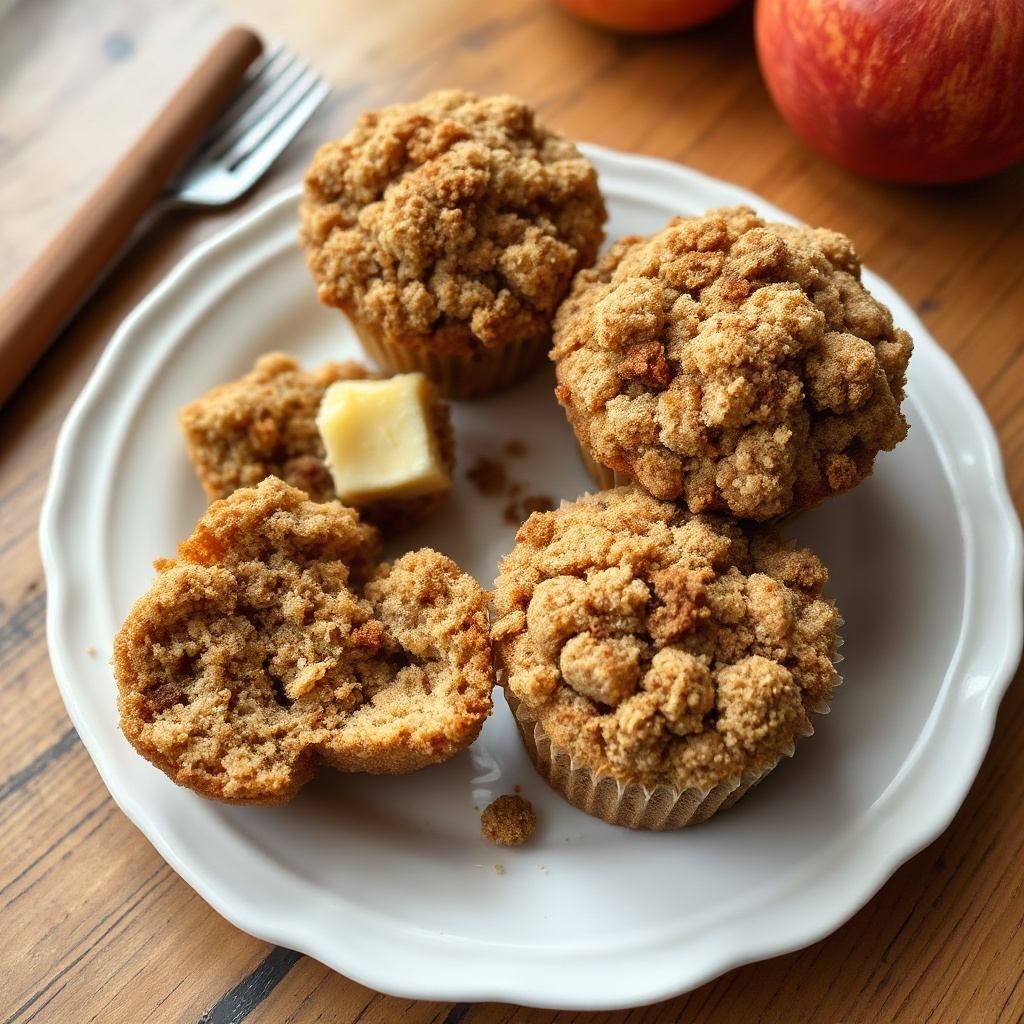 Apfelwein Zimt Streuselmuffins