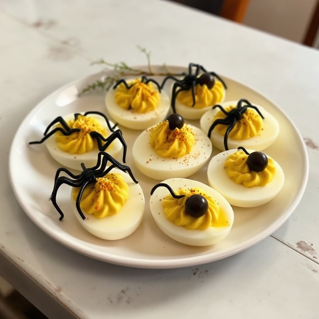 Uova Deviled Inquietanti per Halloween