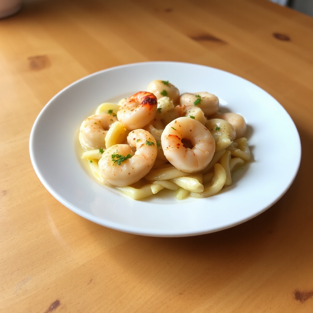 Pollo al Burro d'Aglio con Gamberetti