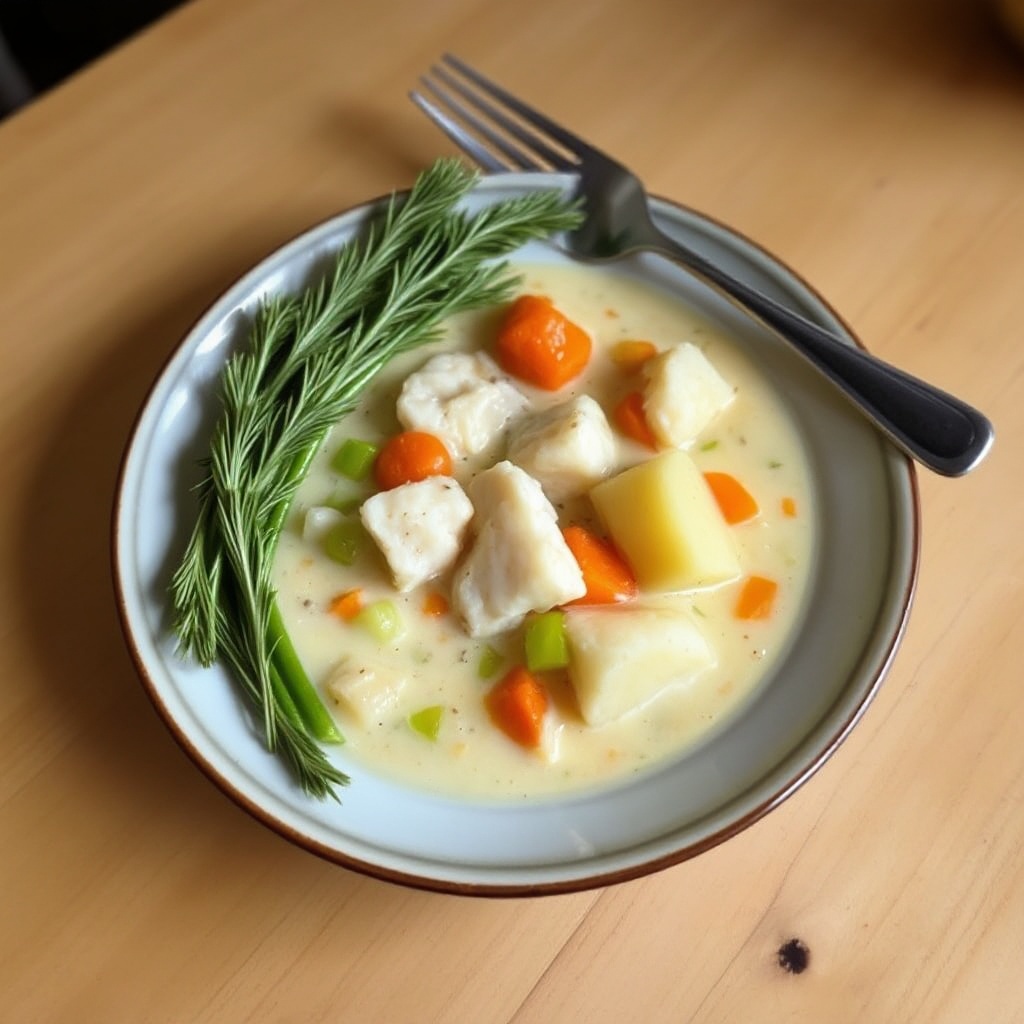 Cremige Meeresfrüchte- und Gemüse-Chowder