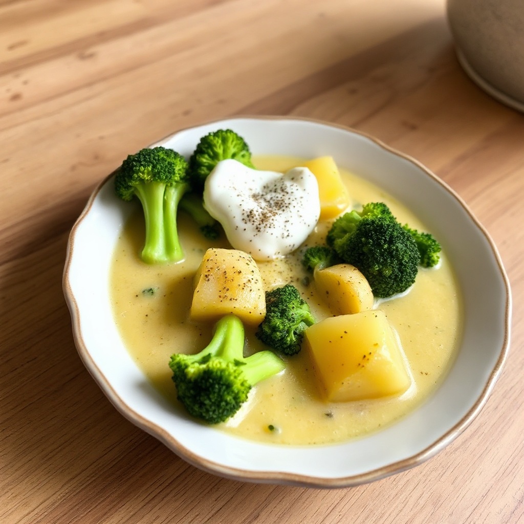 Zuppa Cremosa di Broccoli e Patate