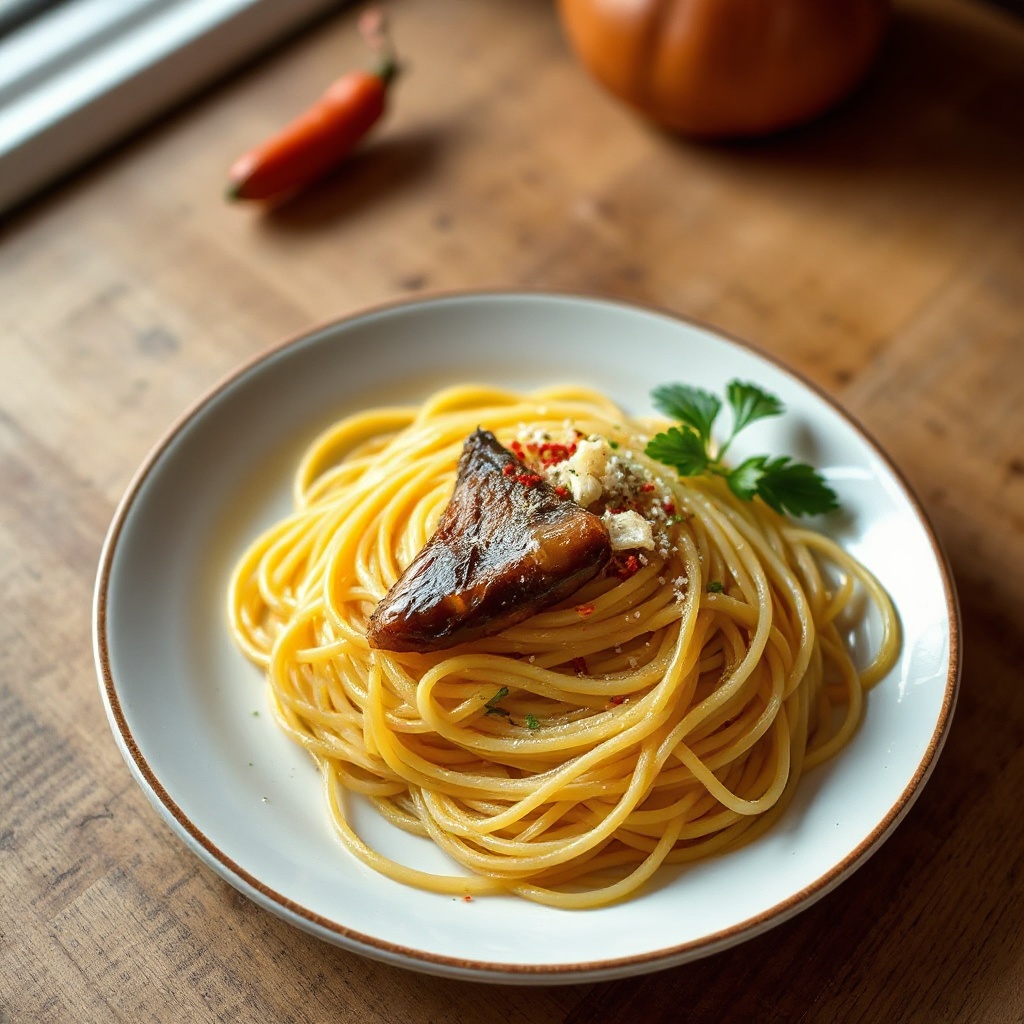 Garlic and Anchovy Spaghetti Delight