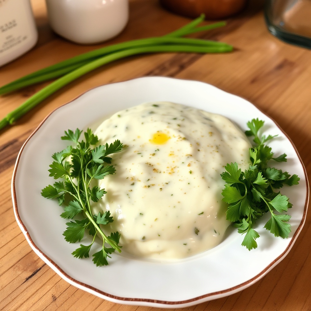 Cremiges Knoblauch-Kräuter-Salatdressing