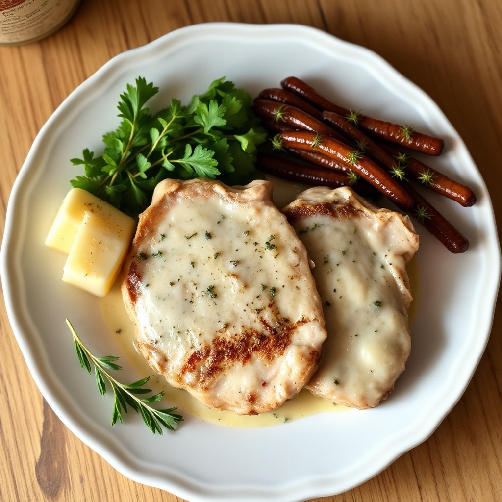 Creamy Herb Pork Chops