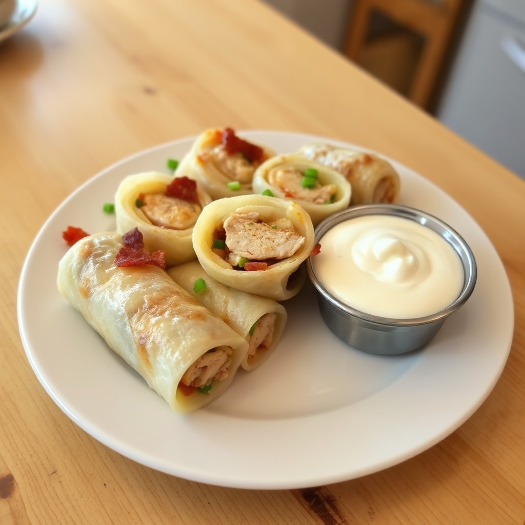 Involtini di Pollo e Patate con Salsa Cremosa