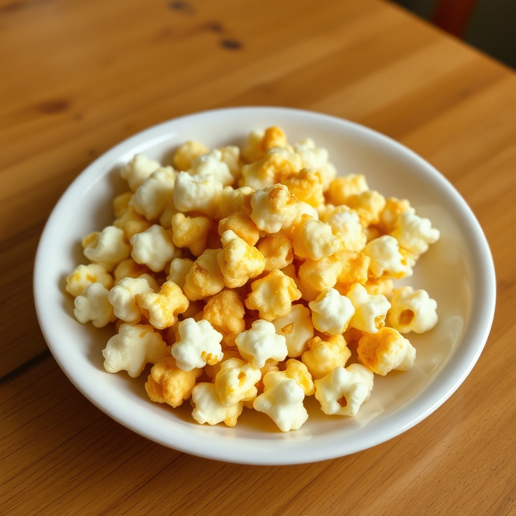 Goldene Karamell-Popcorn-Delikatesse