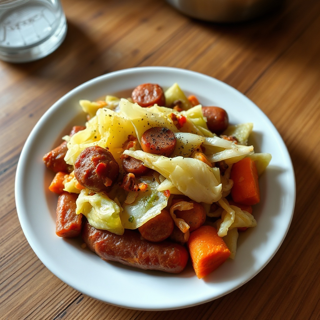 Padella di Cavolo e Salsiccia