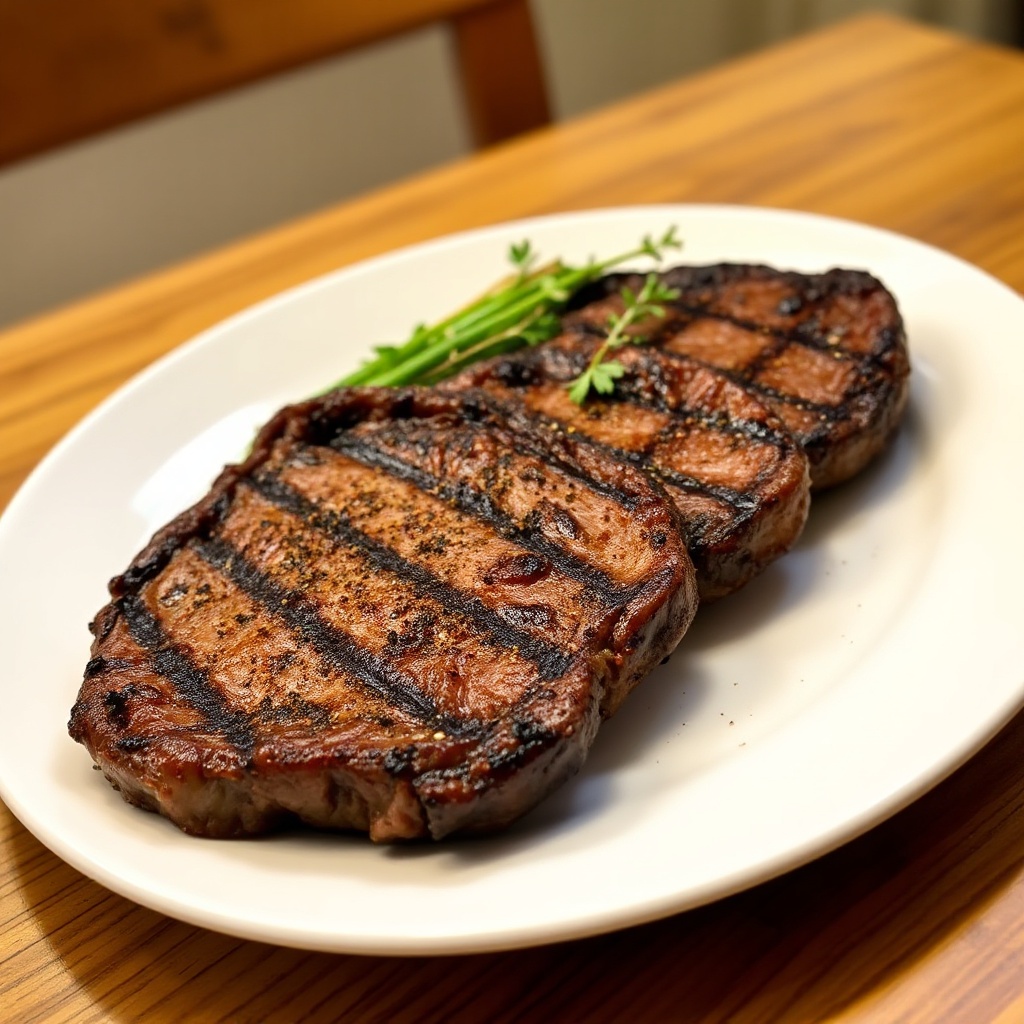 Herzhafte Gegrillte Rib Eye Steaks