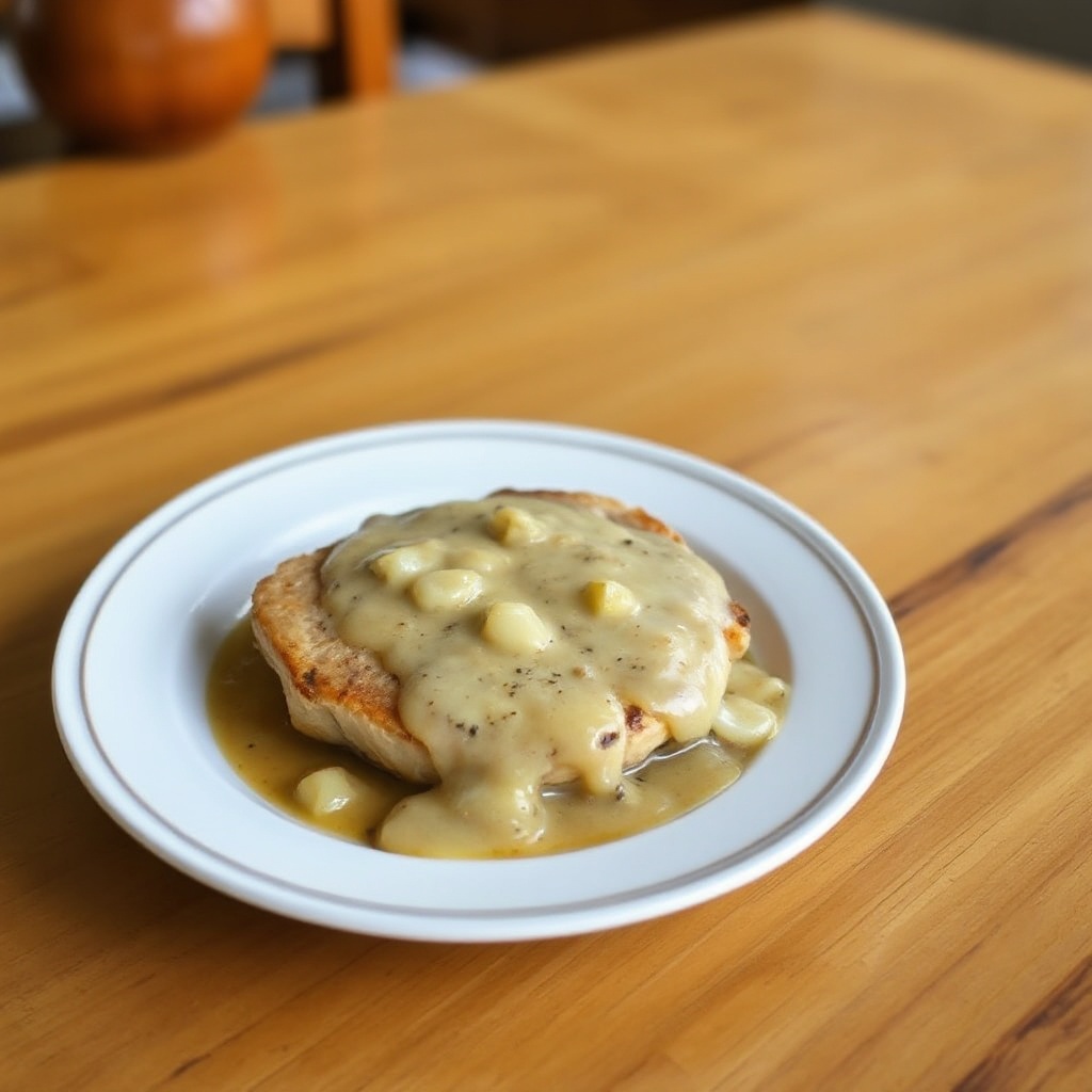 Savory Baked Pork Chops with Onion Gravy
