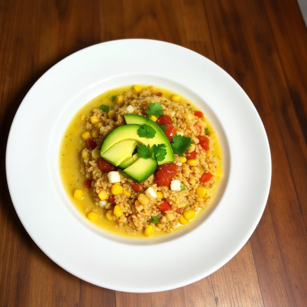 Quinoa and Avocado Corn Chowder